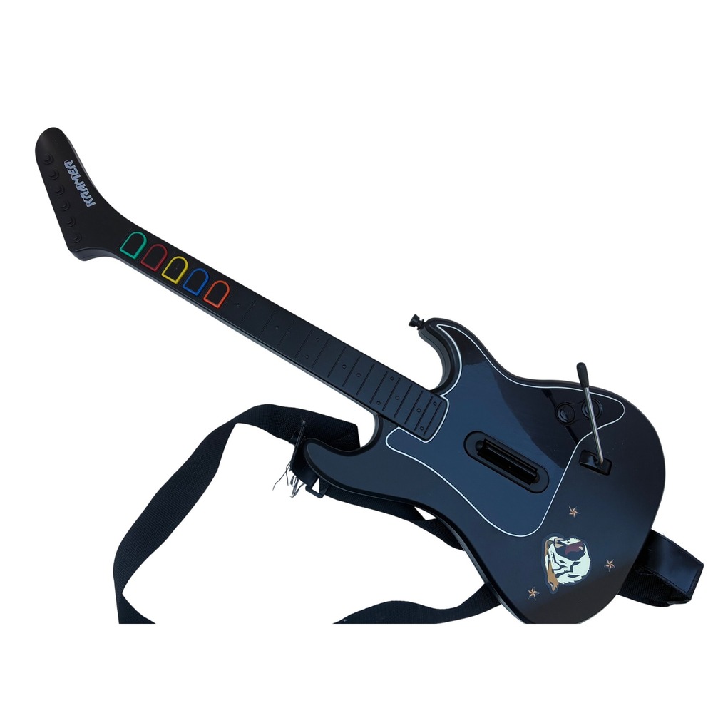 Guitar Hero Kramer Striker Wireless Controller PS2 PlayStation 2 Black No Dongle